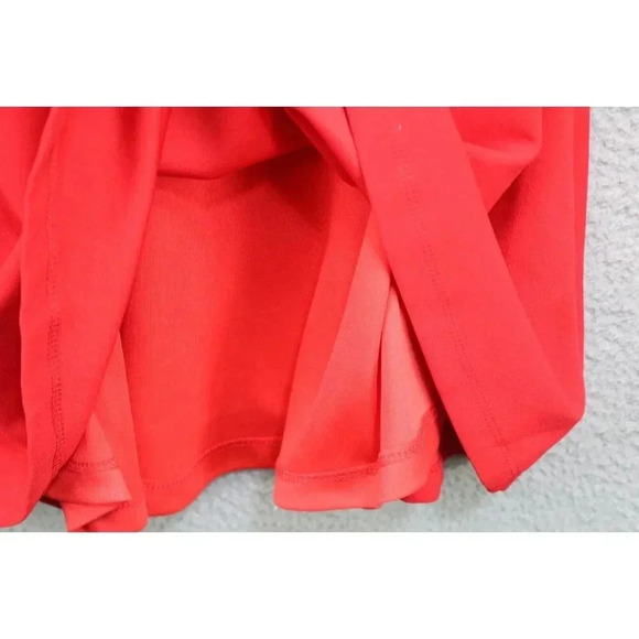 LuLus Red Cut-Out Dress-Size XS-New without Tags-Bow-Straps-Empire Waist-Lined - Picture 4 of 9